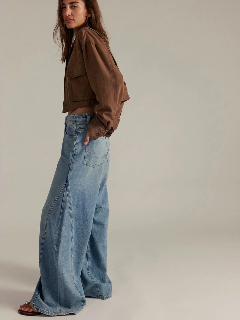 We The Free Eden Slouchy Flare Jeans Size 27 NWT Fast Forward